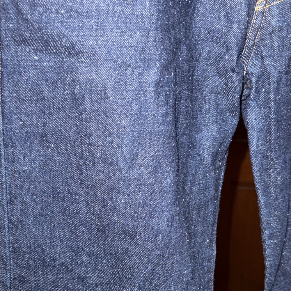 Levi's 501 Dark Blue Selvedge Jeans Cotton Hemp Men’s Size 33 x 34 - Picture 3 of 9